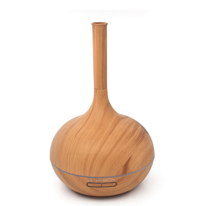 Essential Oil Diffuser Vase Wood Grain Aromatherapy Cool Mist Humidifier