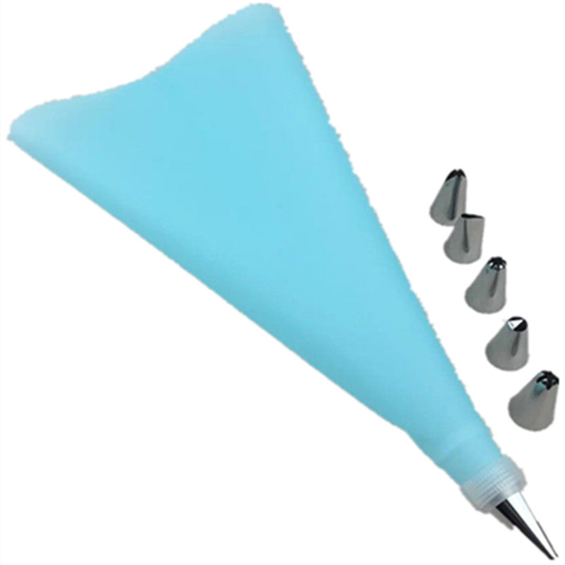 Bake Cake Tool 8 Piece Stainless Steel Decorative Nozzle EVA Mounting Bag