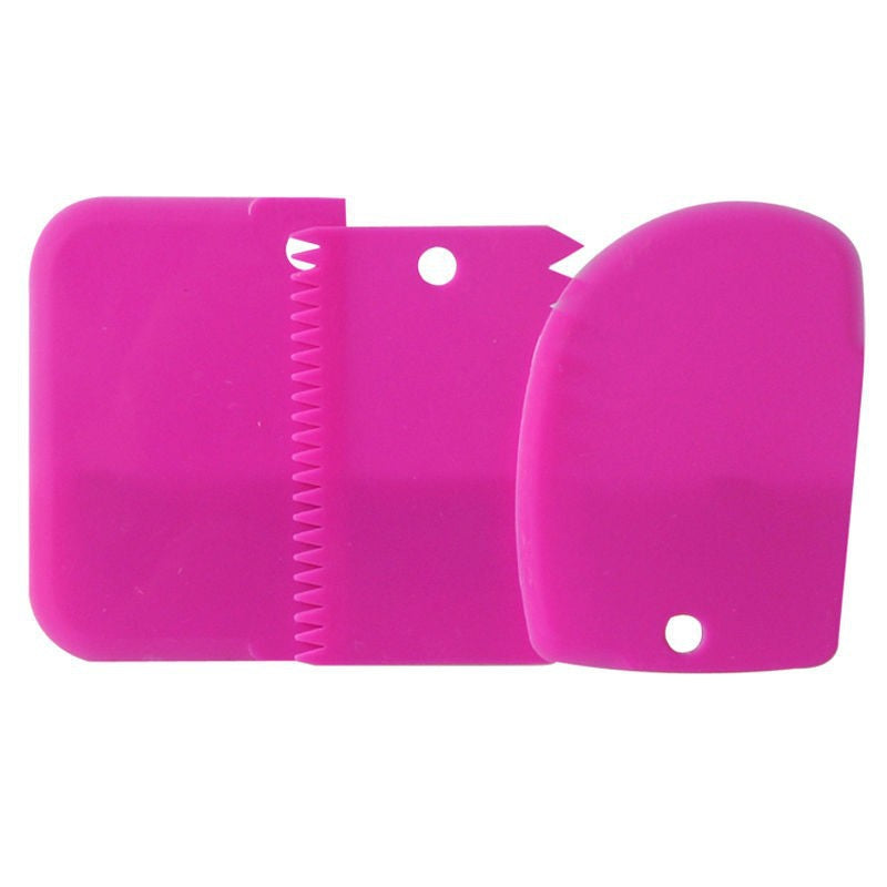 Practical Kitchen Baking Tools Multifunctional Plastic DIY Cream Scraper