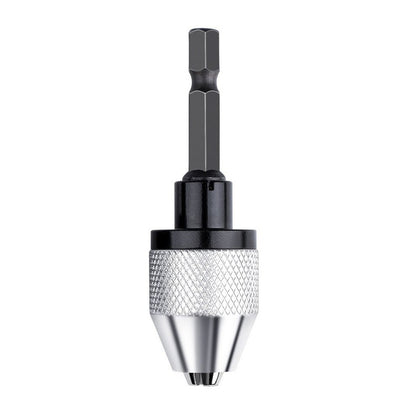 1/4 inch Hex Shank Keyless Drill Chuck Quick Change Adapter Converter 0.3-6.5mm