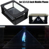 DIY 3D Holographic Projection Pyramid for 3.5 - 5.5 inch Mobile Phone
