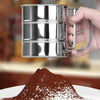 Stainless Steel Hand Hold Flour Sieve Sugar Powder Sieve for Cooking Baking Tools