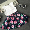 Korean Children's Clothing Girls LOVE Letters Sleeveless Vests Skirt Two-piece