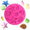 3D Starfish Sea Shells Animal Silicone Mould Fondant Cake Decorating Tools Chocolate Candy Molds Kitchen Baking Moulds