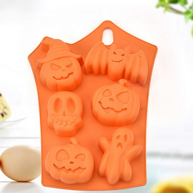 Creative Happy Halloween Silicone Pumpkin Cake Silicone Mold Kitchen Bake Tools