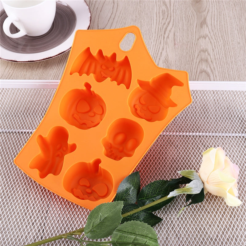 Creative Happy Halloween Silicone Pumpkin Cake Silicone Mold Kitchen Bake Tools