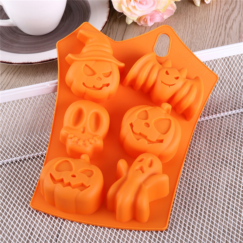 Creative Happy Halloween Silicone Pumpkin Cake Silicone Mold Kitchen Bake Tools