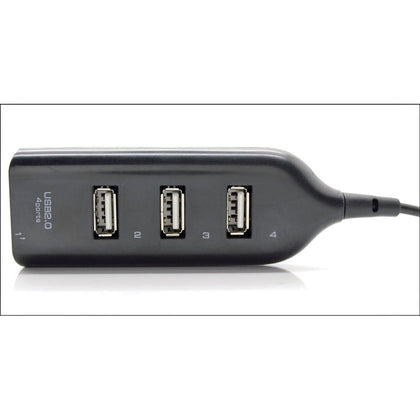 4 Ports Mini USB 2.0 Hub for Laptop PC High Speed 480Mbps Adapter