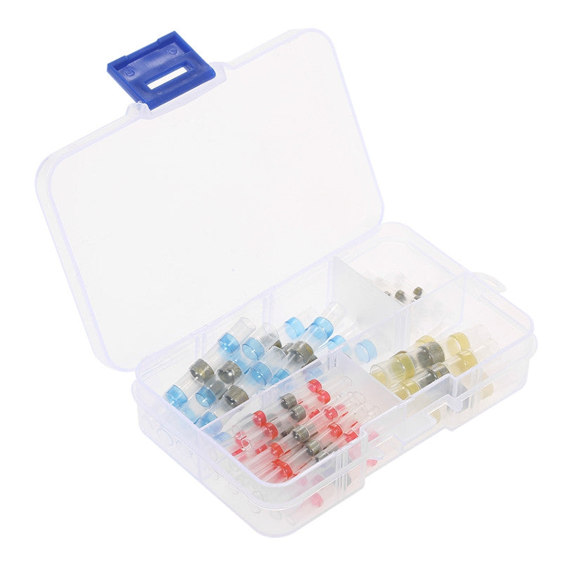Heat Shrink Solder Sleeves Connector Electrical Wire Terminals Butt Crimp Tool 50pcs