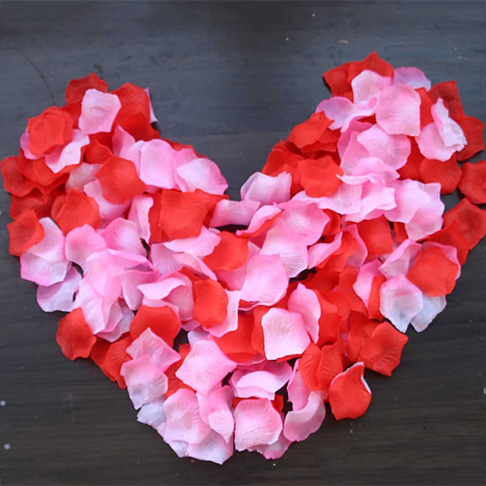 100 Pieces Wedding Decorations Valentine'S Day Confession Cloth Art Petals