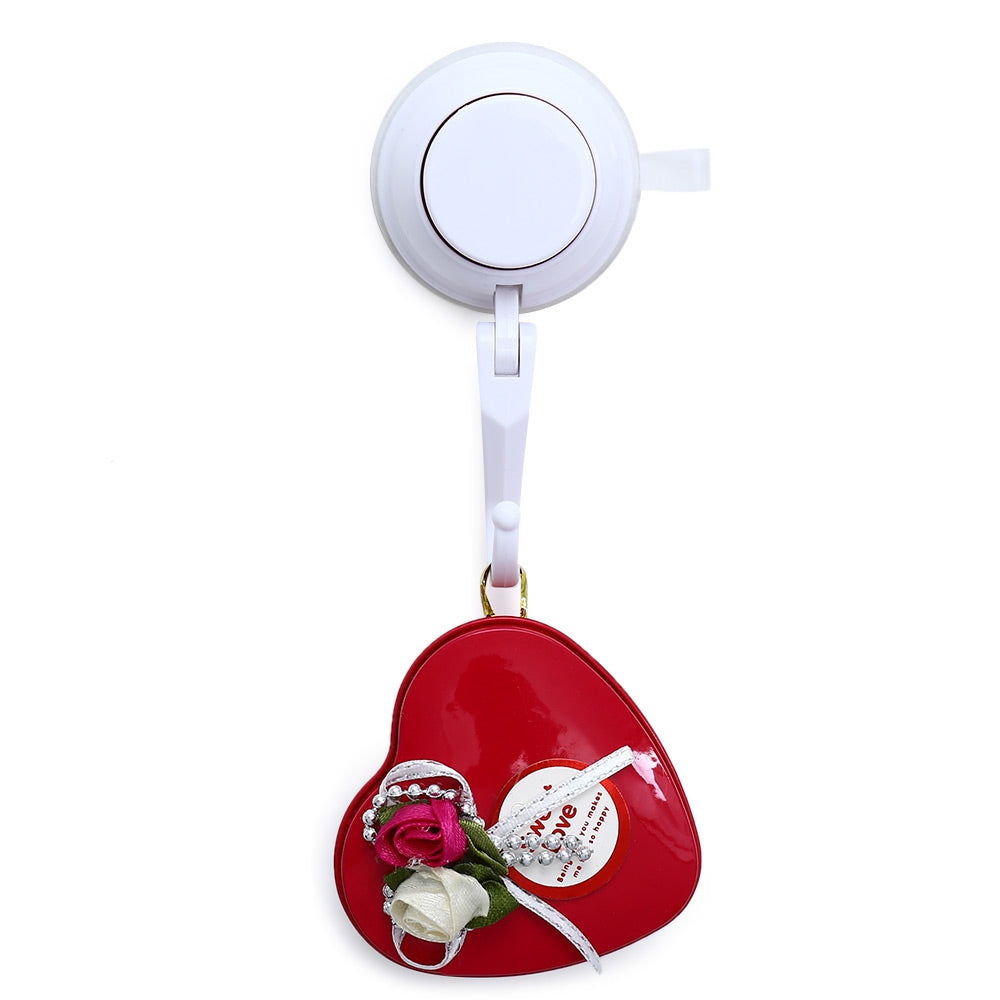 1001 - 3 Removable Strong Suction Cup Hook Single Vacuum Sucker Press-button Lock Design