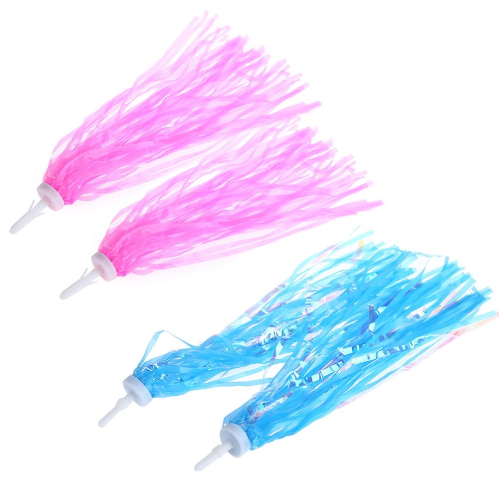 1 Pair Plastic Colored Colorful Ribbon for Bike Handlebar Hanging