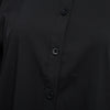 Chic Turn Down Collar Long Sleeve Pure Color Cut Out Button Design Chiffon Blouse for Women