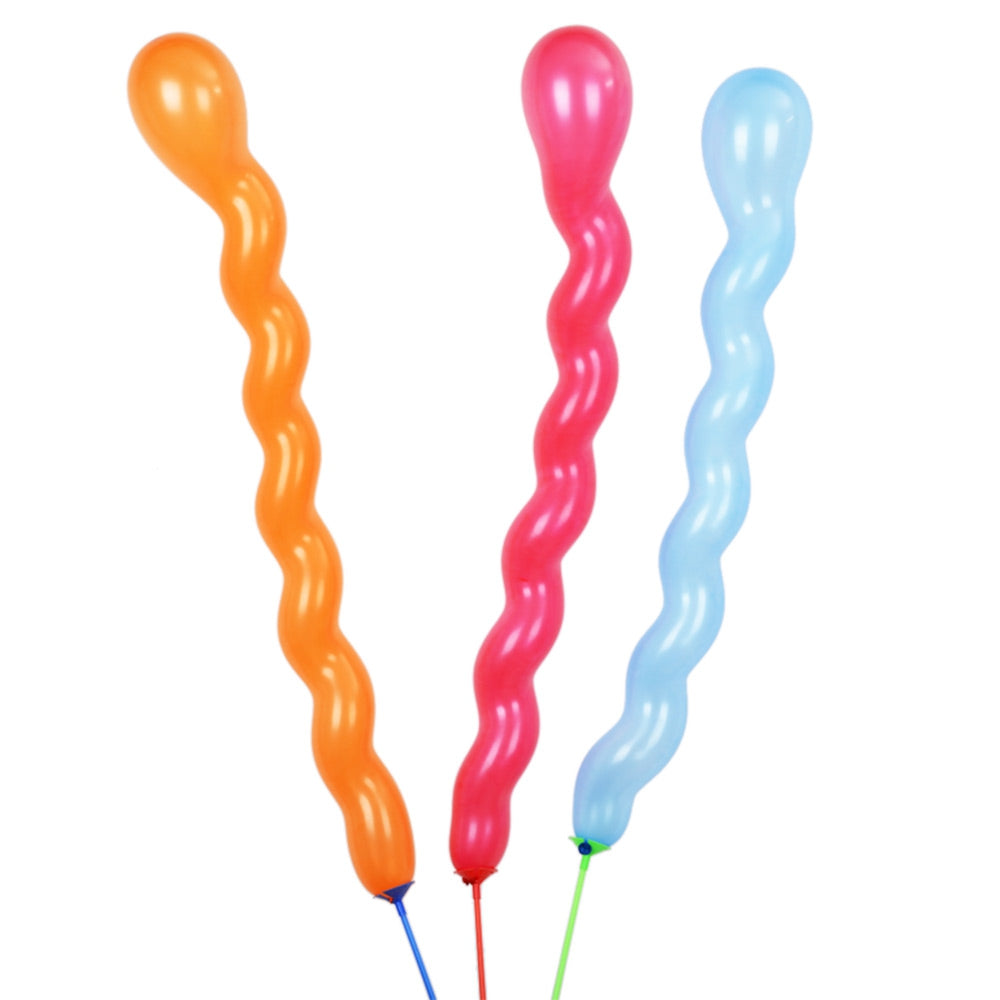100pcs Mixed Spiral Latex Balloons Wedding Festival Celebration Party Decor
