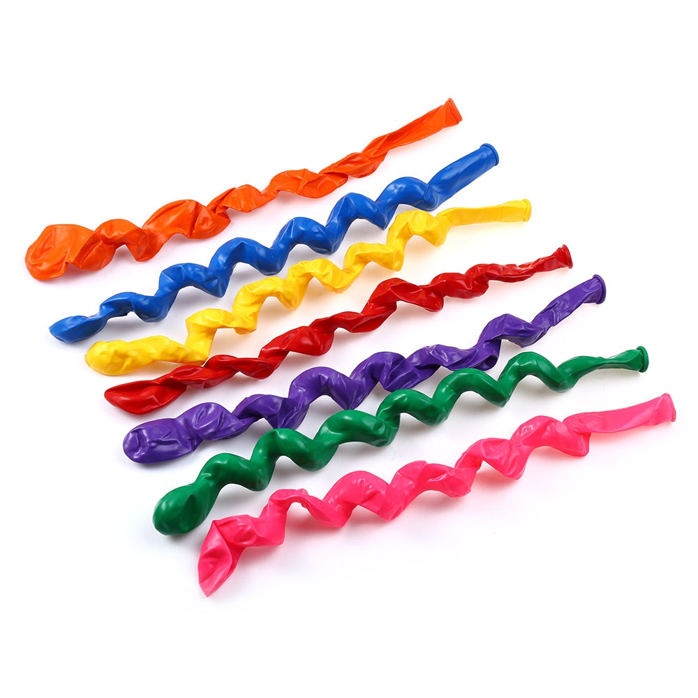 100pcs Mixed Spiral Latex Balloons Wedding Festival Celebration Party Decor