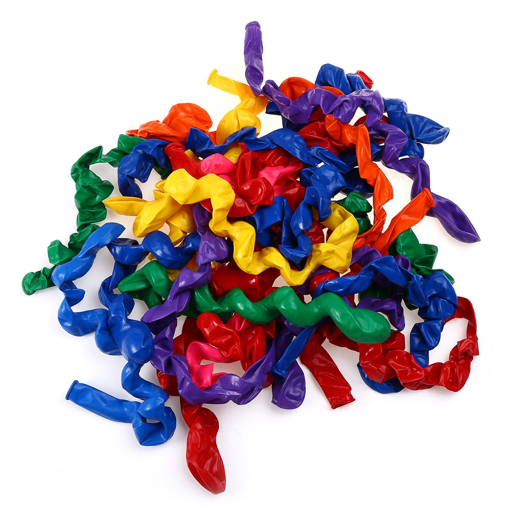 100pcs Mixed Spiral Latex Balloons Wedding Festival Celebration Party Decor