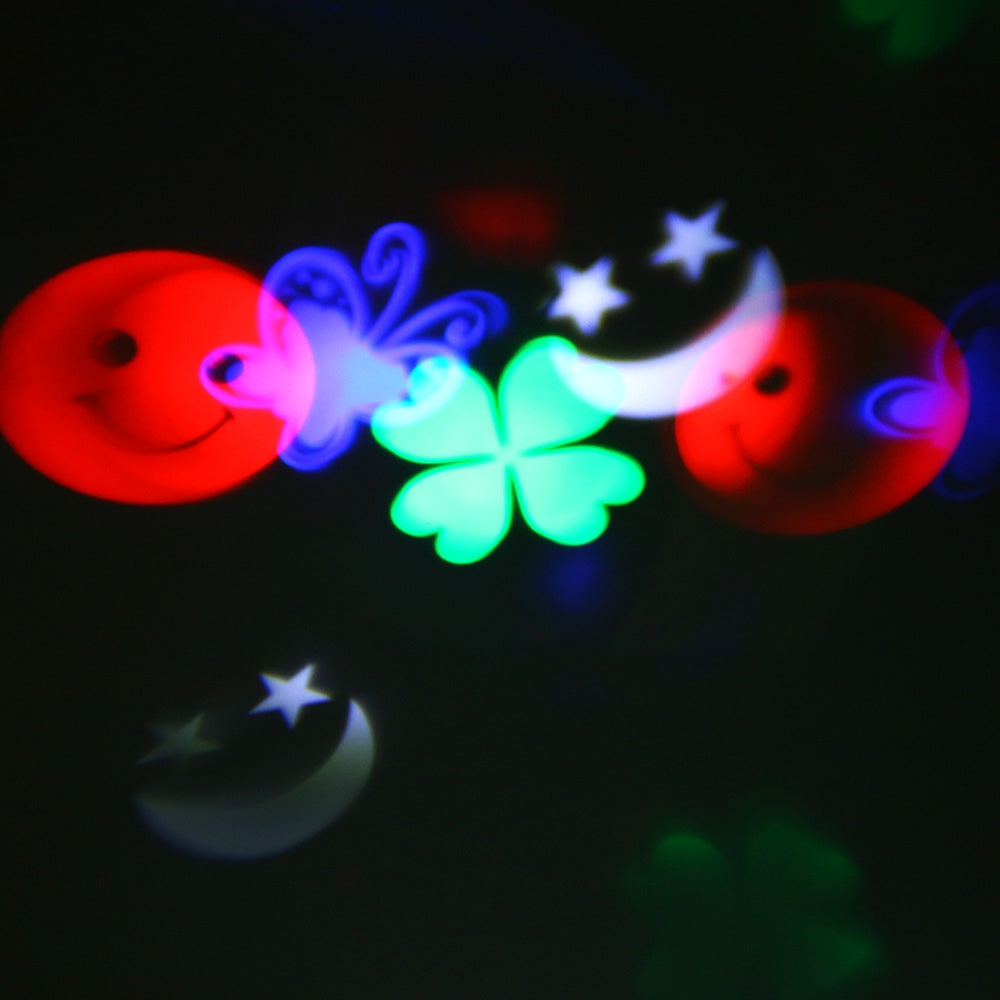 110 - 240V 4W LED Waterproof Smiling Face Light Landscape Projector Lamp