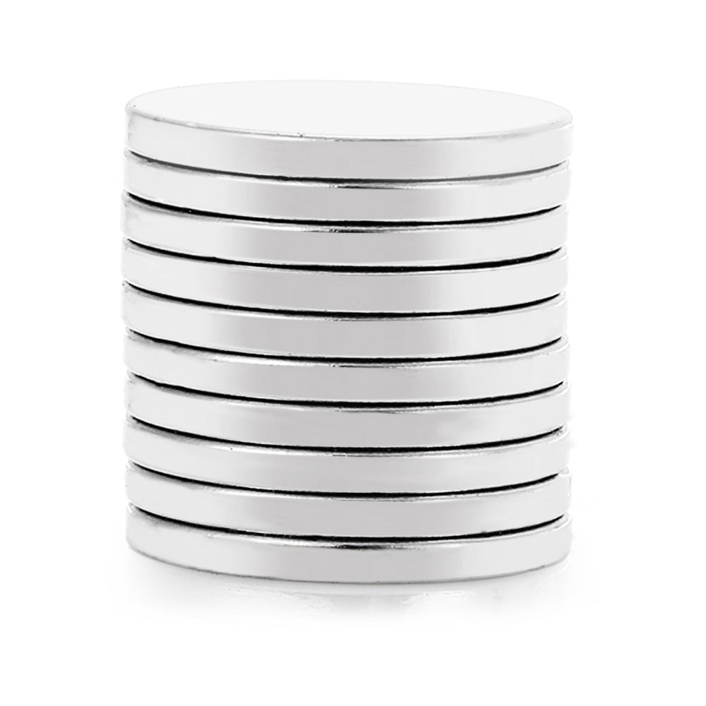 10pcs 20 x 20 x 2mm N35 Strong NdFeB Round Magnet Birthday DIY Intelligent Gift