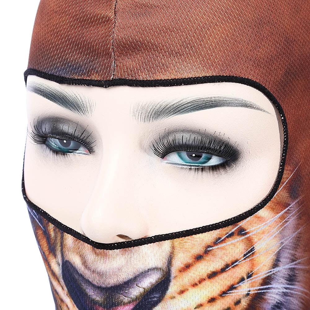 Outdoor Sports Cycling 3D Animal Pattern Full Face Mask Protective Hat