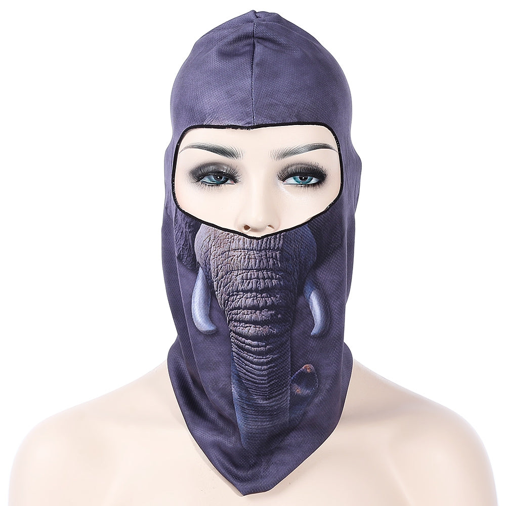 Outdoor Sports Cycling 3D Animal Pattern Full Face Mask Protective Hat