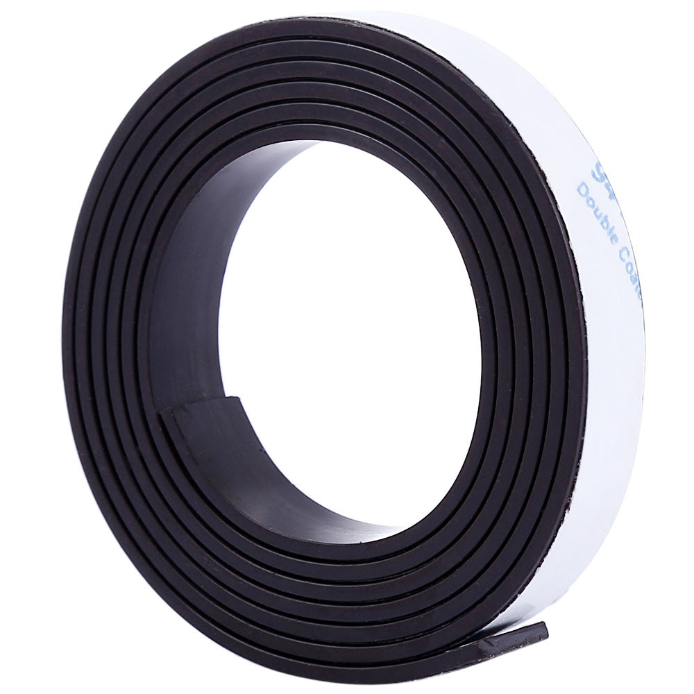 10 x 1.5mm 1m Self-adhesive Flexible Rubber Magnet Strip Tape