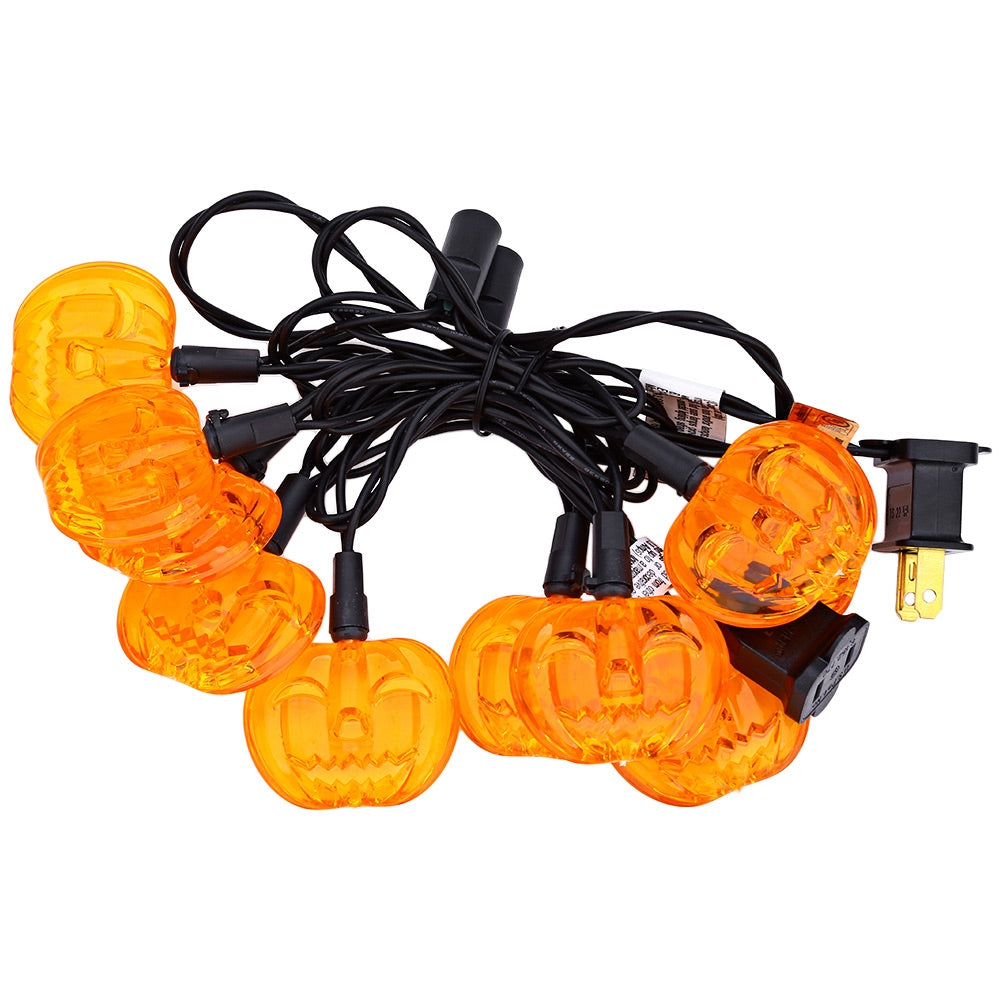 10 LEDs 2M AC 110V Halloween Pumpkin String Lamp for Decoration