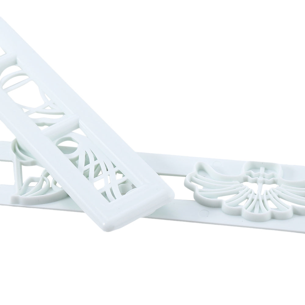 2pcs Fondant Artwork Style Cake Cookie Mold Decorating Cutter