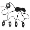 4pcs Universal RGB Rock Light Motorcycle Automobile Body Colorful Lighting Atmosphere Lamps