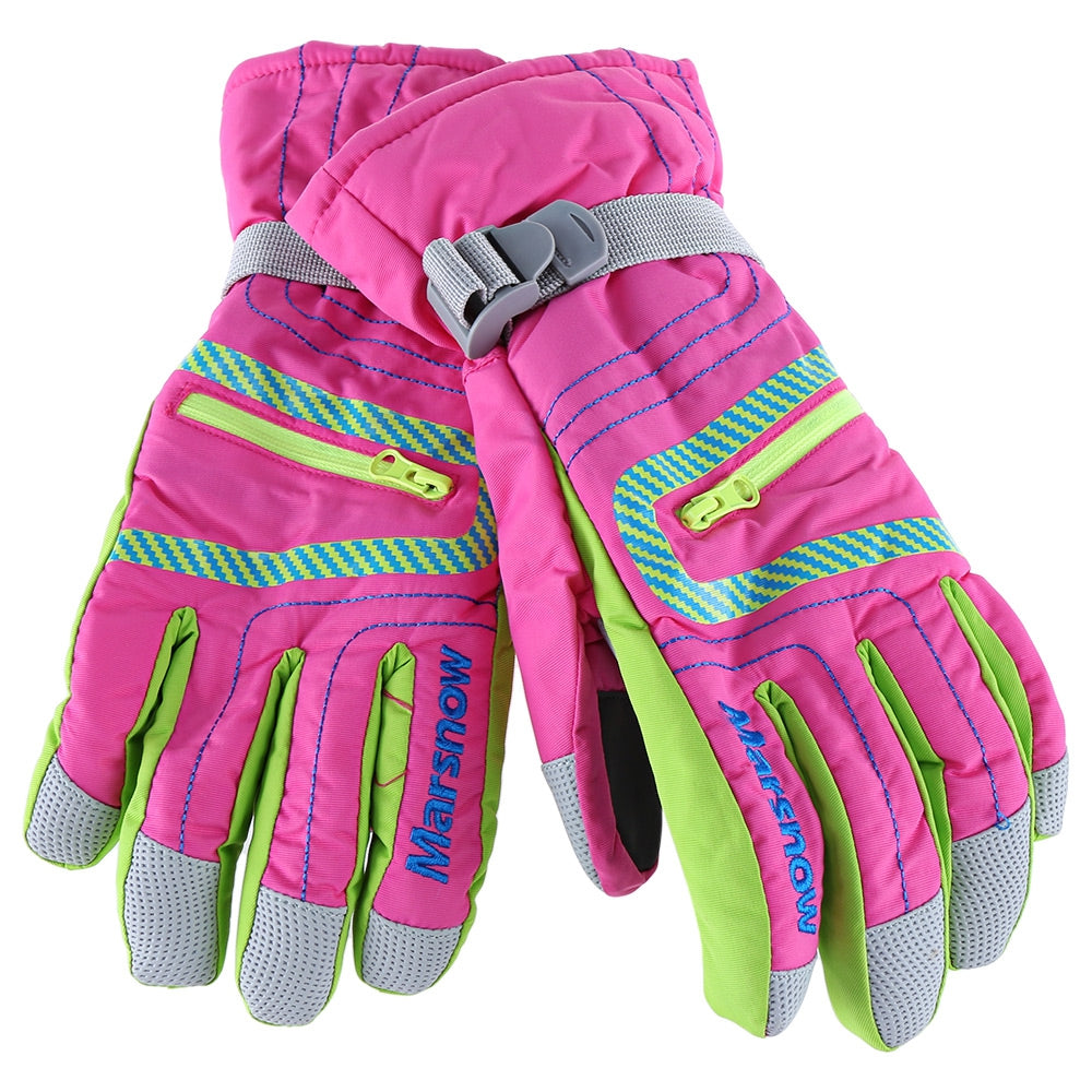 Marsnow Paired Men Women Children Waterproof Windproof Thicken Warm Protection Anti-slip Outdoor Skiing Mountaineering Gloves