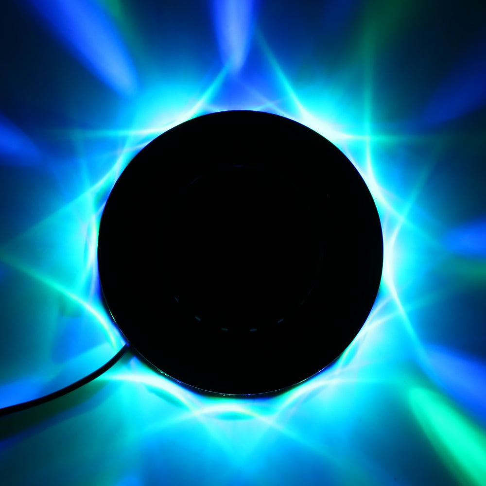 AC 90 - 240V 8W 48 LEDs Sunflower RGB LED Stage Light Rotating Lamp