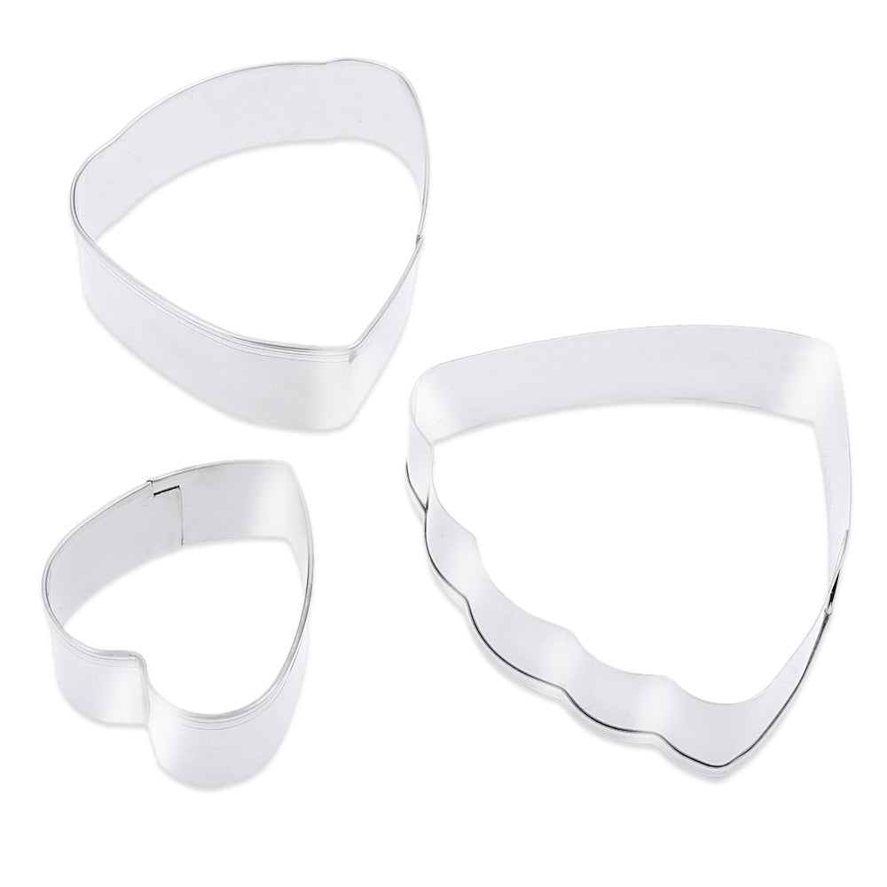 3pcs Ranunculus Flower Stainless Steel Sugarcraft Fondant Cake Cutter Baking Mold