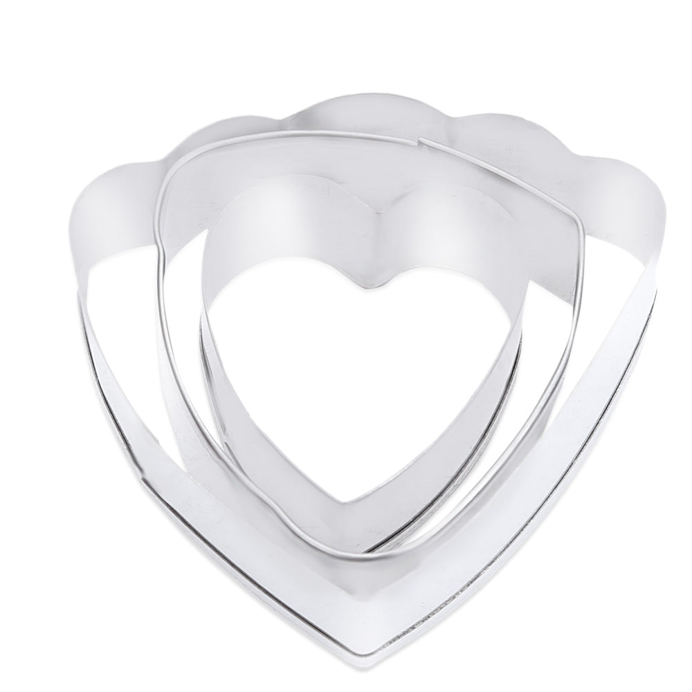 3pcs Ranunculus Flower Stainless Steel Sugarcraft Fondant Cake Cutter Baking Mold