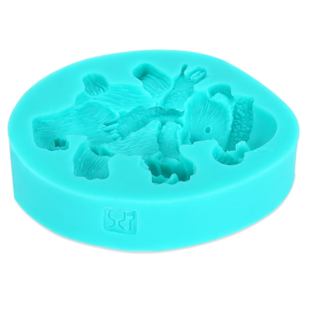 Christmas Polar Bear Silicone Fondant Cake Chocolate Mold Baking Tool