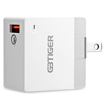 GBTIGER Qualcomm Certification QC 2.0 USB LED Travel Adapter