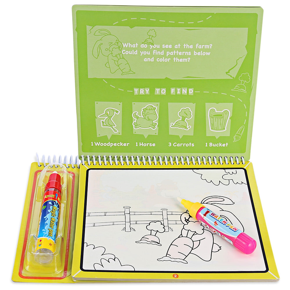 Kids Educational Toy Animal Alphabet Marine Painting Book