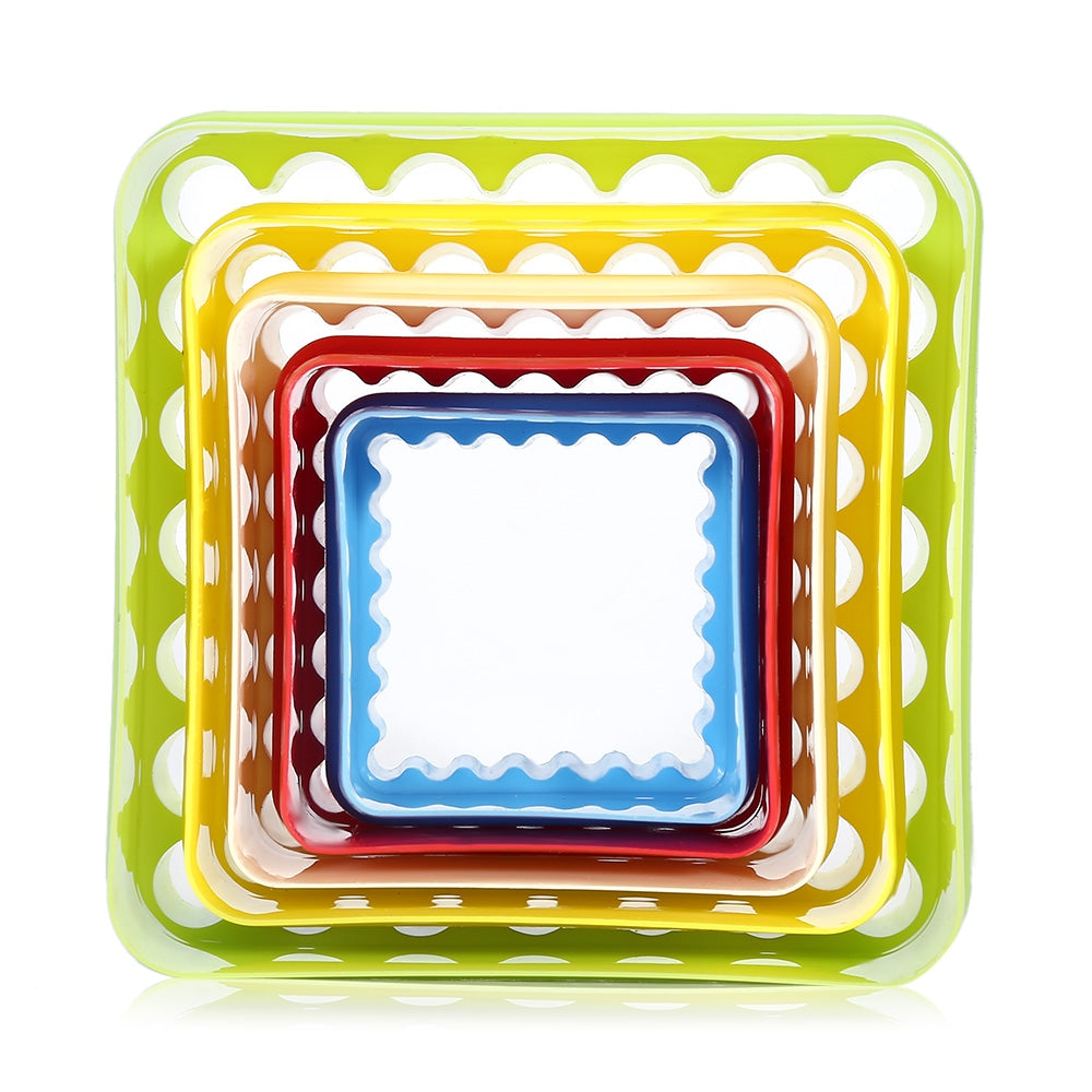 5 PCS DIY Fondant Cake Molds Baking Tool Decorating Moulds