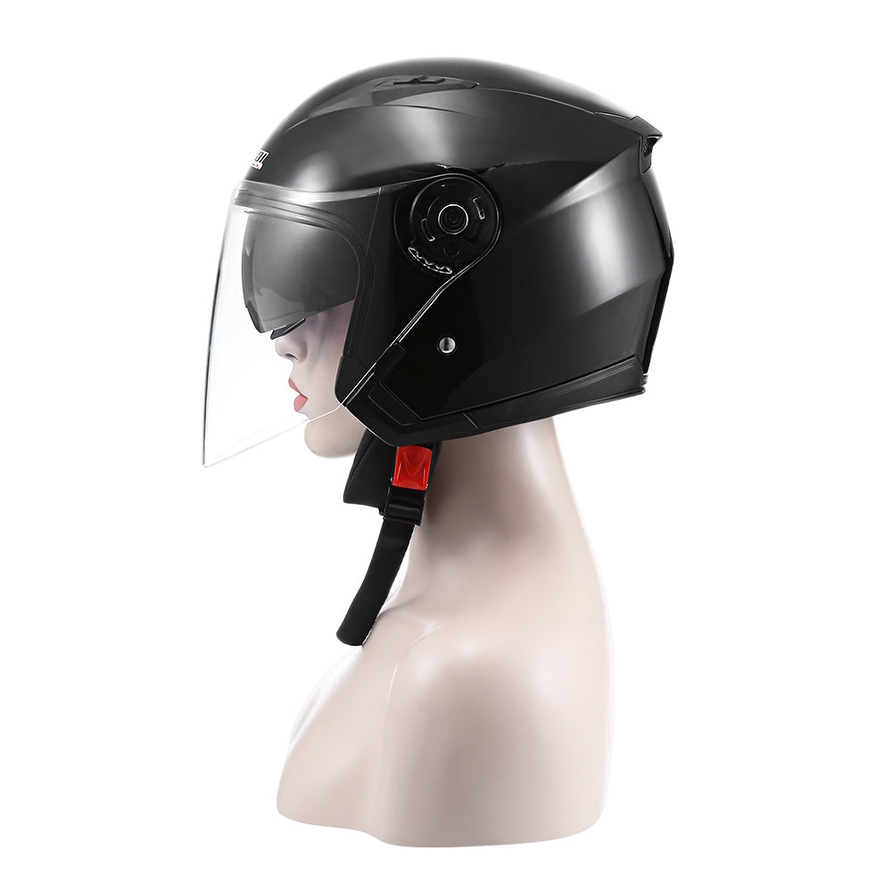 JIEKAI JK - 512 Motorcycle Open Face Helmet with Dual Lens
