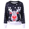 Ugly Christmas Elk Snowflake Sweatshirt