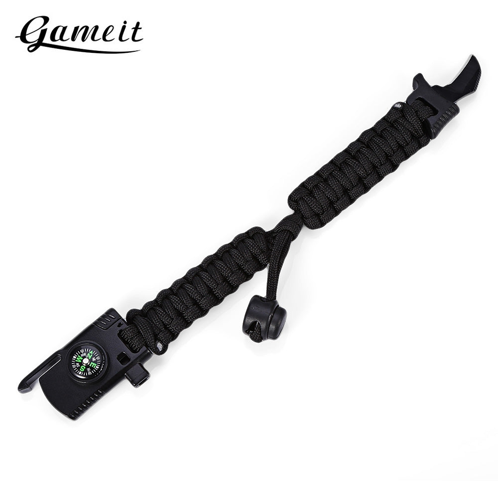 Gameit Outdoor Adjustable Multifunctional Paracord Bracelet