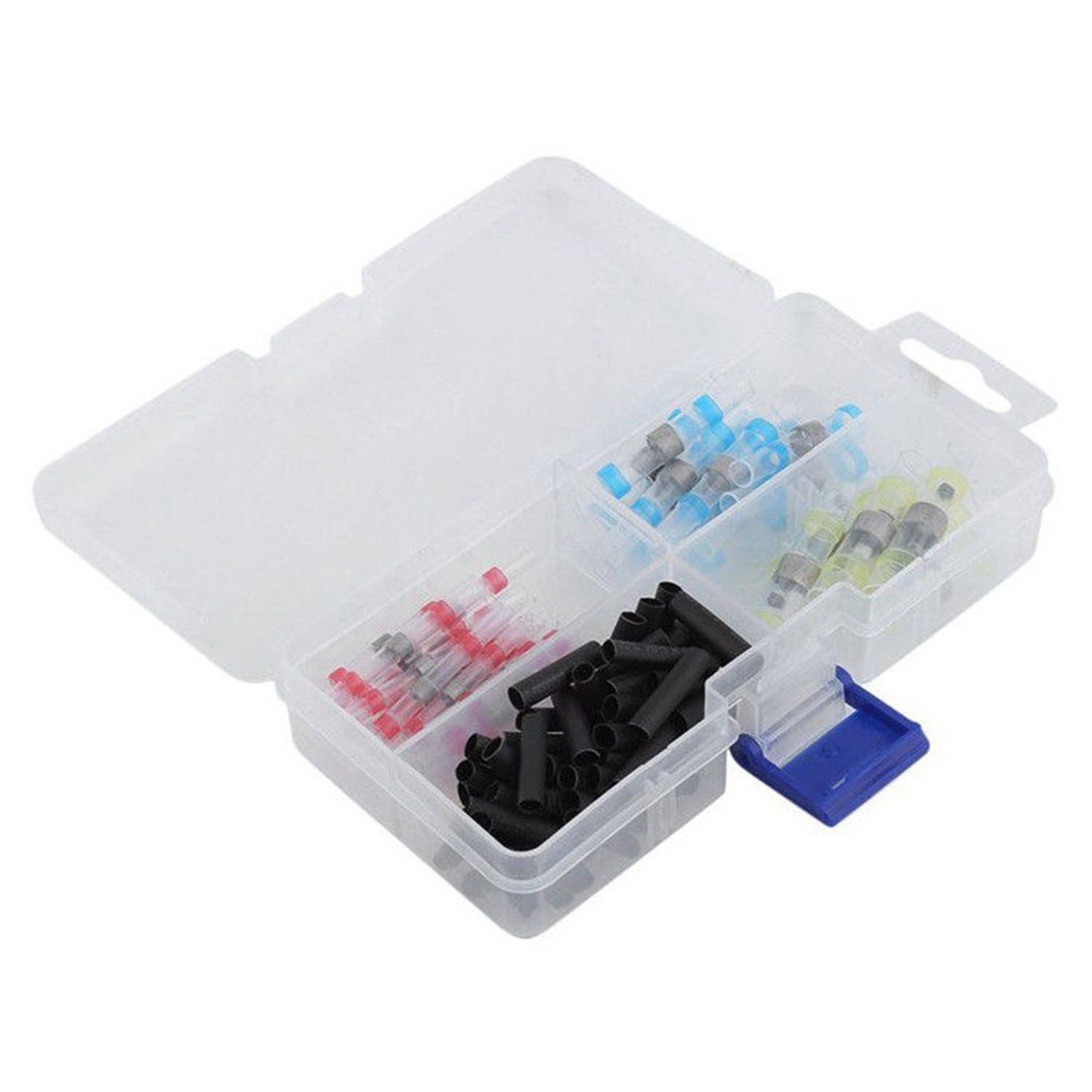100Pcs Heat Shrink Solder Sleeve Wire Crimp Butt Terminals Connector waterproof