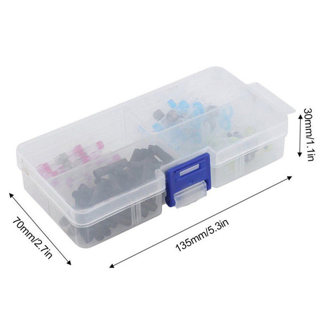 100Pcs Heat Shrink Solder Sleeve Wire Crimp Butt Terminals Connector waterproof