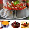 Layer Cake Slicer Adjustable Retractable Stainless Steel Mousse Mold Round Baking Kit Mould Cut Tools