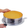 Layer Cake Slicer Adjustable Retractable Stainless Steel Mousse Mold Round Baking Kit Mould Cut Tools