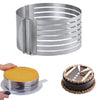 Layer Cake Slicer Adjustable Retractable Stainless Steel Mousse Mold Round Baking Kit Mould Cut Tools