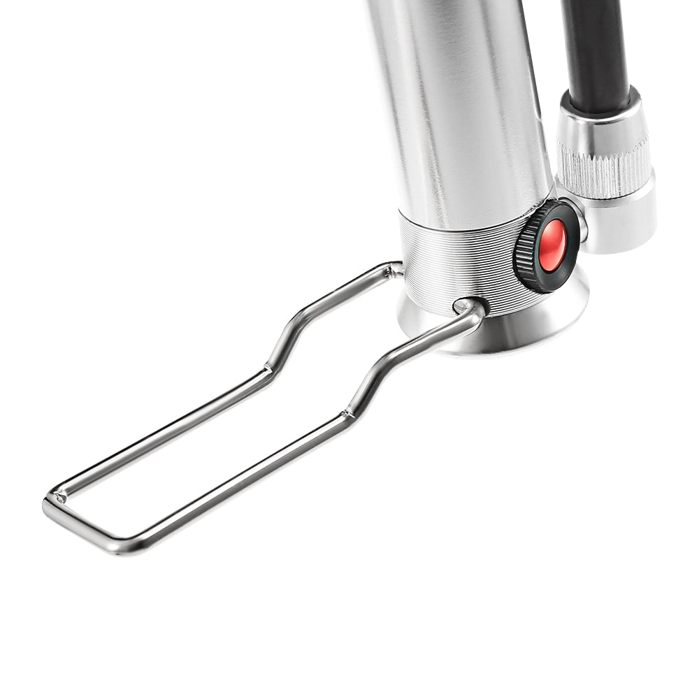 Deemount Bicycle Pump with Foot Peg Aluminum Alloy 160 psi