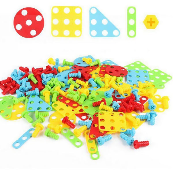 Educational Assembled Building Blocks Electric Drill Toy for Kids