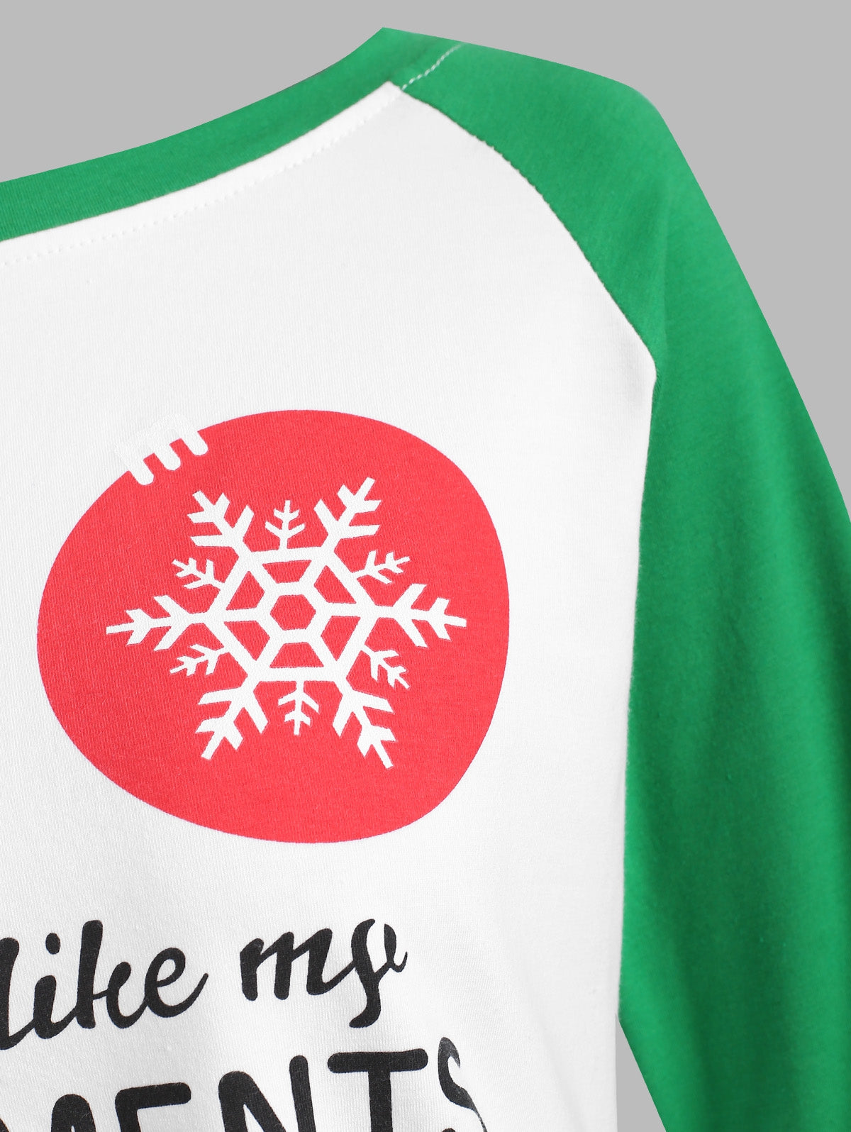 Christmas Graphic Print Baseball Tee