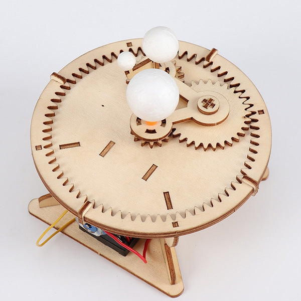DIY  Sun Earth Moon Three Ball Instrument Children Science Experiment Toy
