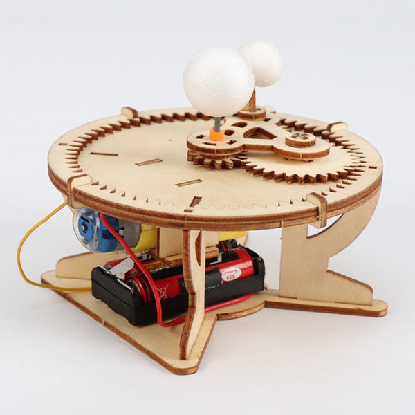 DIY  Sun Earth Moon Three Ball Instrument Children Science Experiment Toy