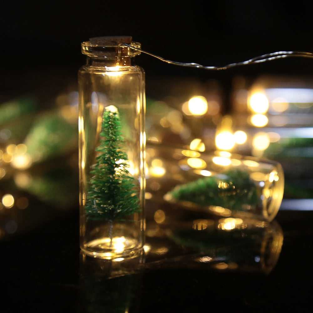 10 LEDs Christmas Tree Wishing Bottle Light String